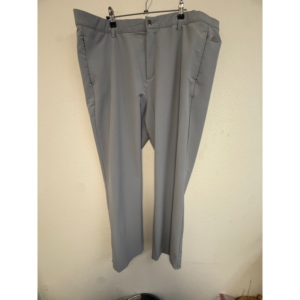 Adidas Ultimate 365 Golf Pants Mens 42x30 Gray Stretch Performance 3 Stripe